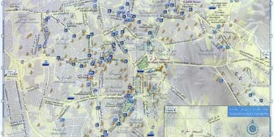 Ceļu karte Makkah pilsētas
