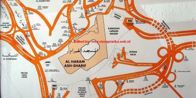Karte misfalah Makkah karte